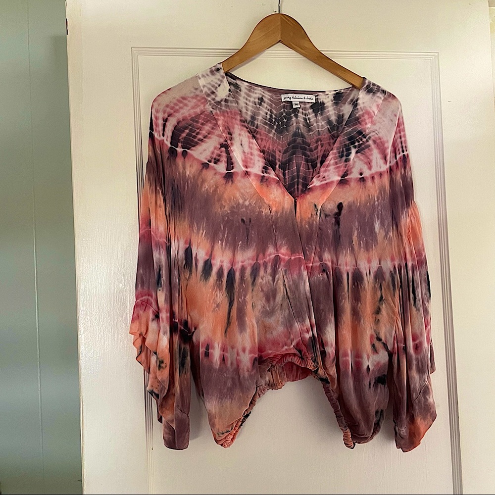 Flowy sunset top YFB